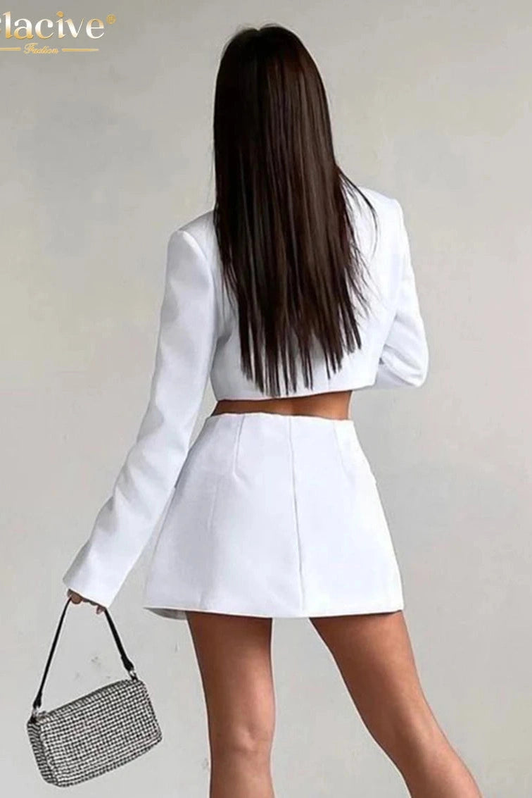 Elegant Long Sleeve Mini Dress