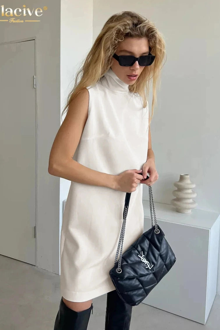 Elegant Sleeveless Mini Dress