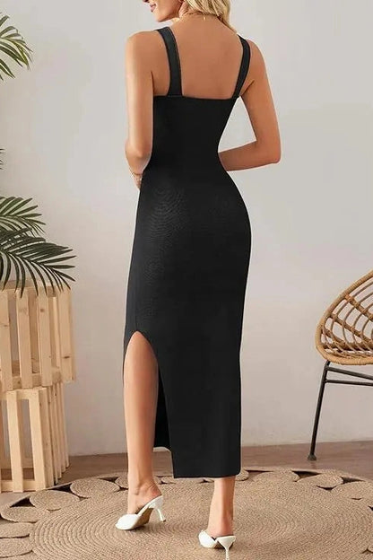 Elegant Tank Top Midi Dress