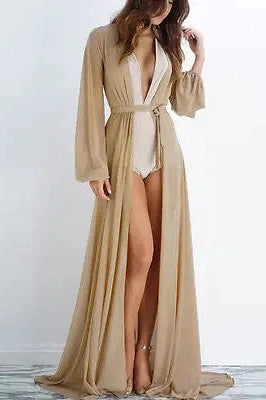 Elegant Long Cover-Up Dress