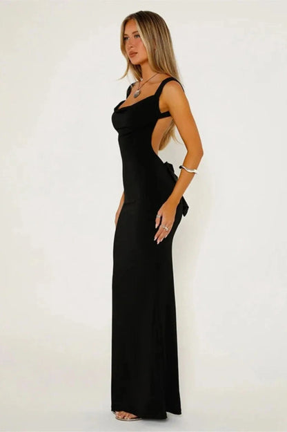 Spaghetti Strap Bodycon Maxi Dress