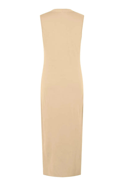 Elegant V-Neck Sleeveless Maxi Dress