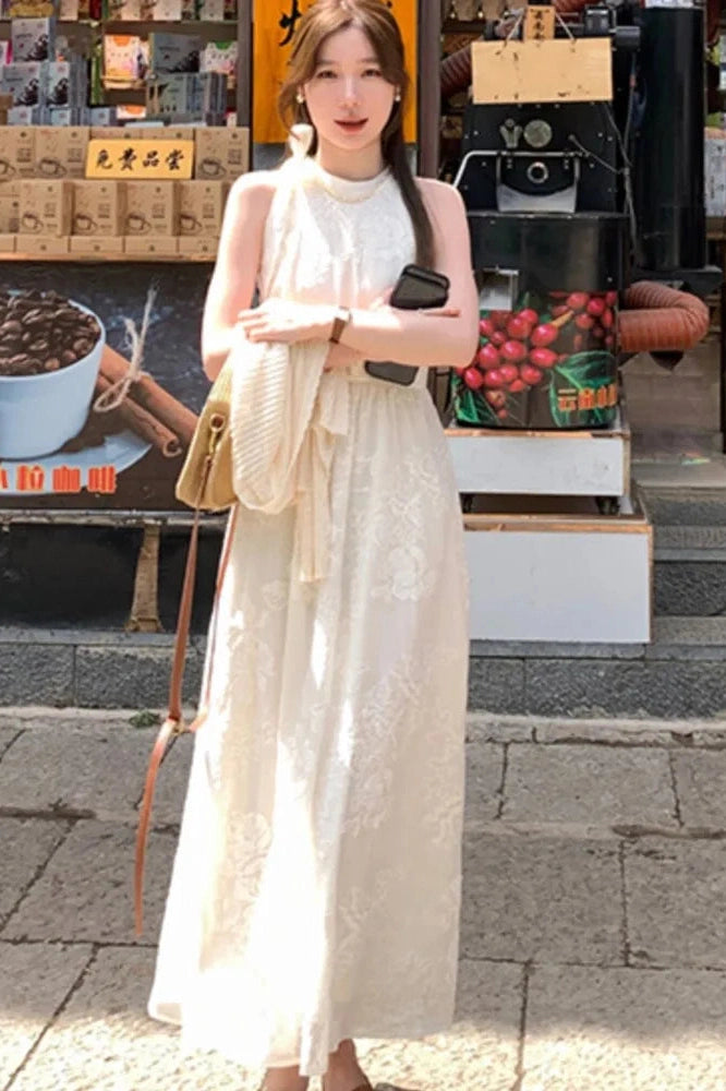 Elegant Sleeveless Maxi Dress