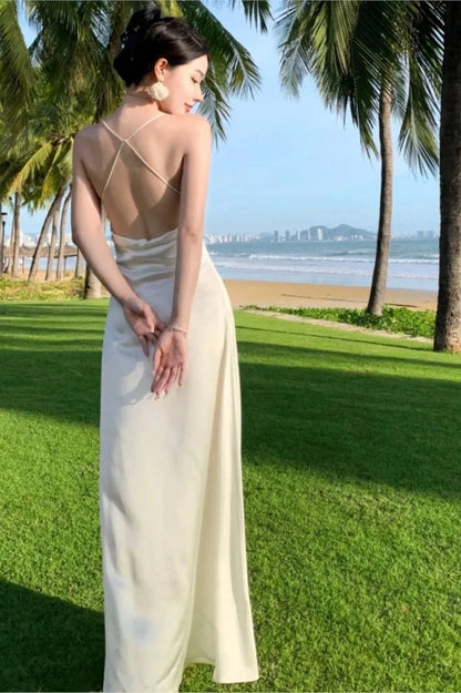 Backless Bodycon Maxi Dress