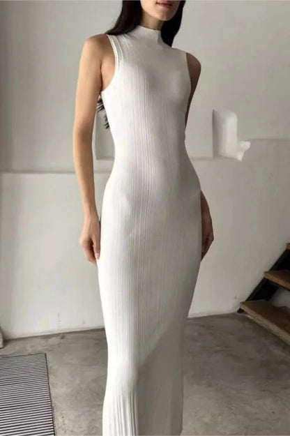 Elegant Sleeveless Bodycon Maxi Dress