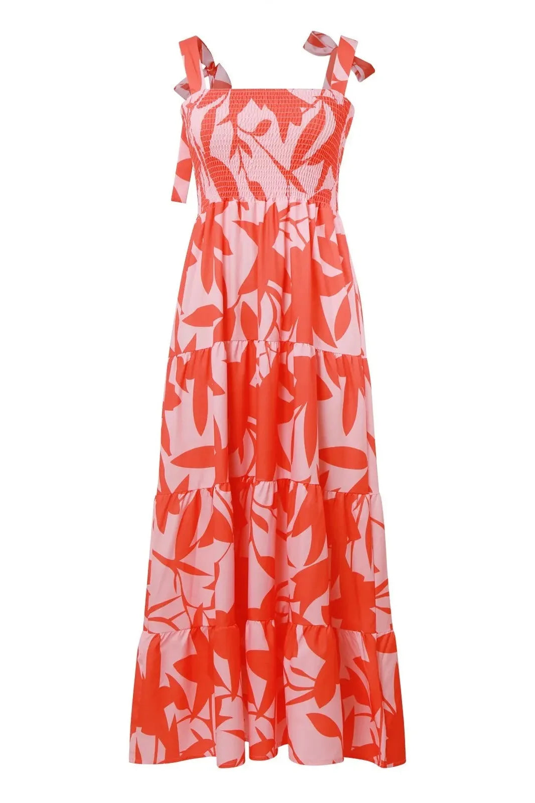 Elegant Floral A-Line Maxi Dress