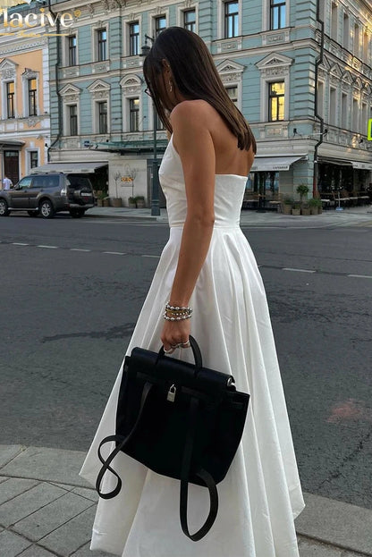 Elegant Sleeveless Maxi Dress