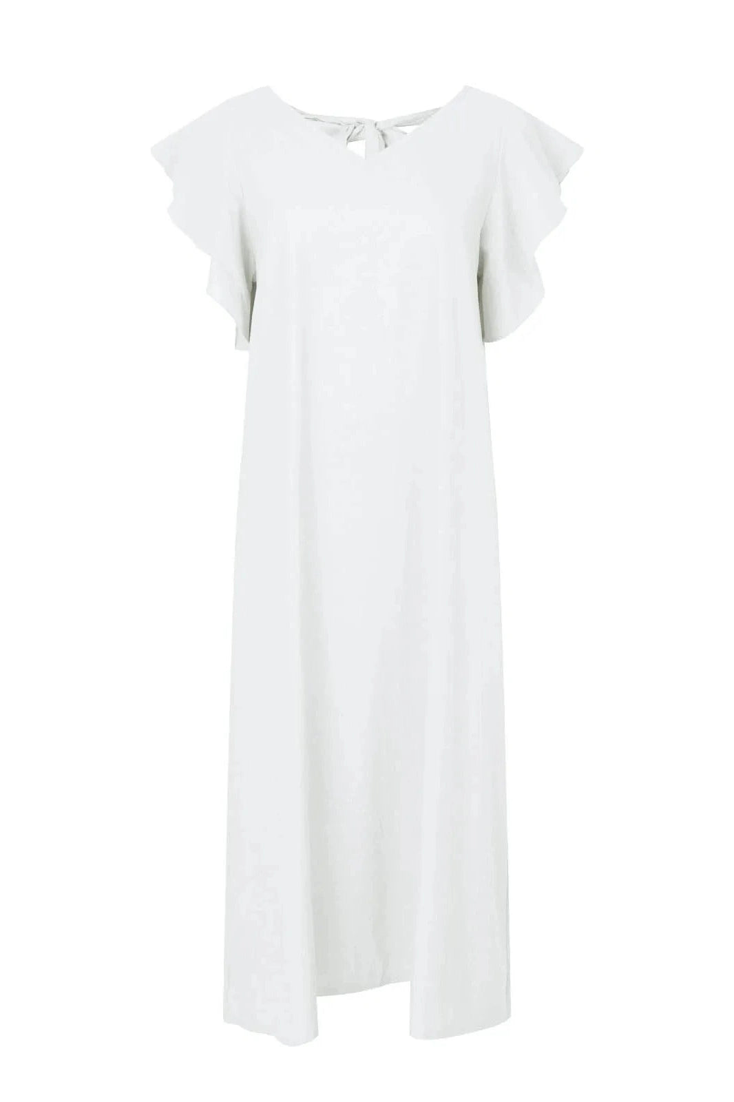 Loose Short-Sleeve Maxi Dress