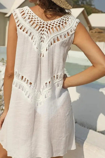 V-Neck Sleeveless Cover-Up Dress