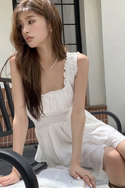 Irregular Sleeveless Mini Dress