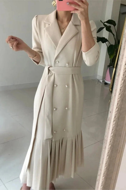 Elegant Long Sleeve Maxi Dress