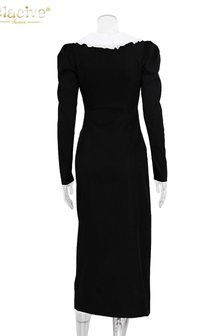 Long Sleeve Bodycon Midi Dress