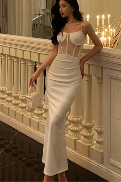 Elegant Sleeveless Bodycon Maxi Dress