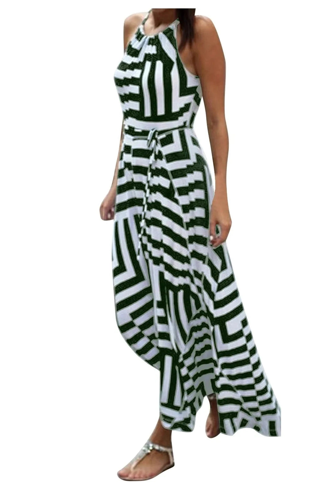 Elegant Printed Maxi Dress