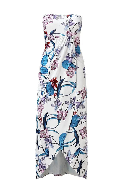 Sleeveless Loose Round Neck Midi Dress