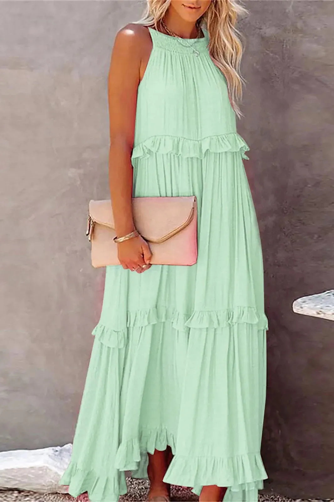 Sleeveless Flowy Maxi Dress