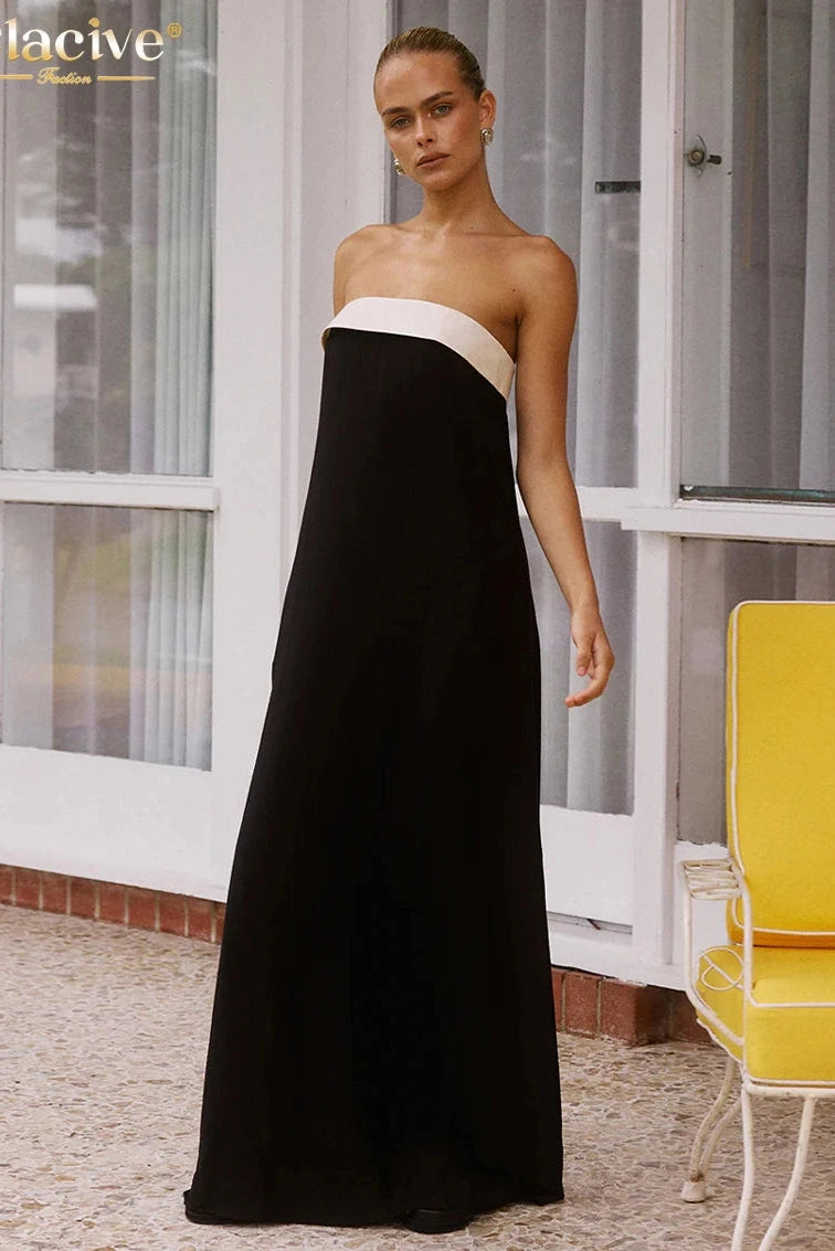 Cotton Sleeveless Maxi Dress