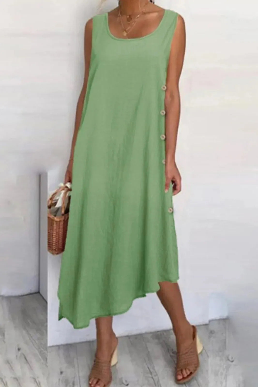 Sleeveless Flowy Maxi Dress