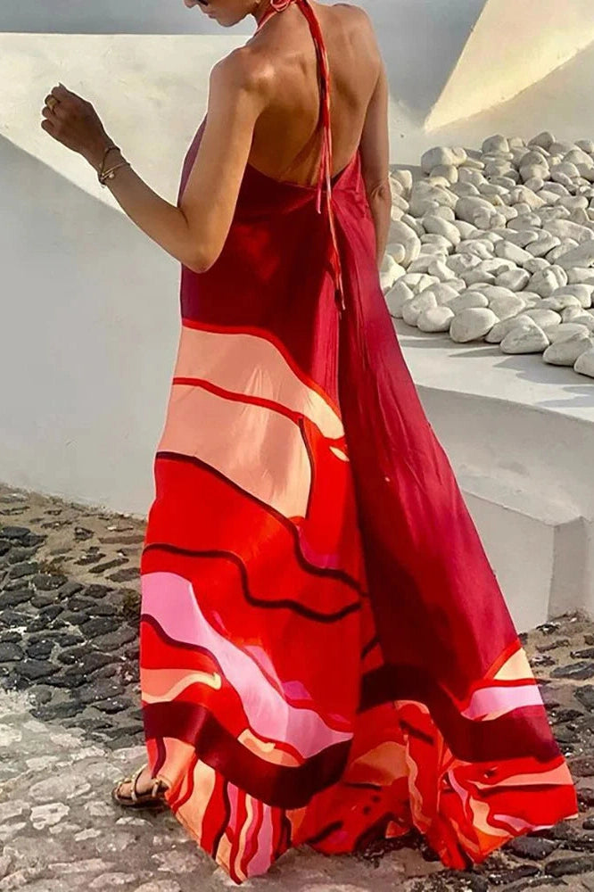 Elegant Backless Sleeveless Maxi Dress