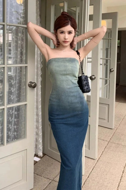 Elegant Sleeveless Bodycon Maxi Dress