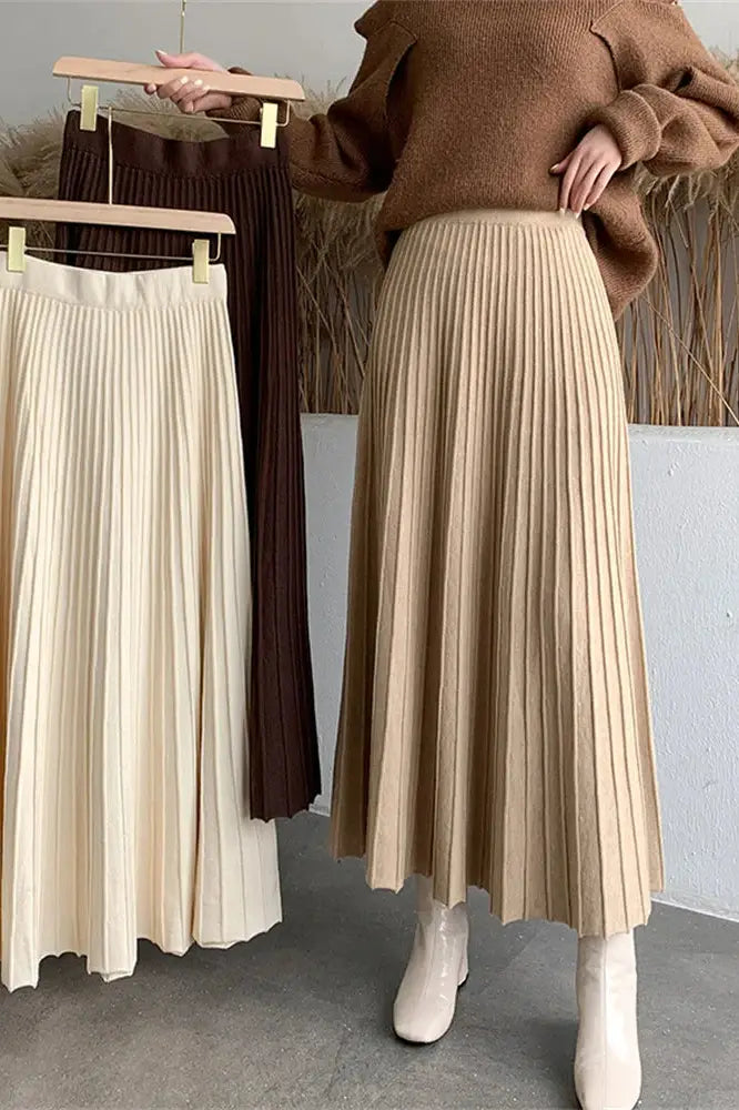 Patchwork High Waist Maxi Skirt