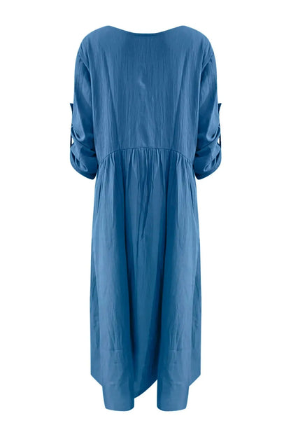 O Neck Loose Maxi Dress