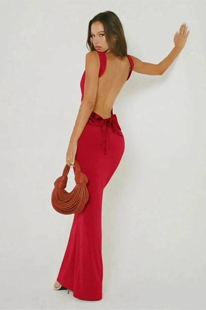 Spaghetti Strap Bodycon Maxi Dress