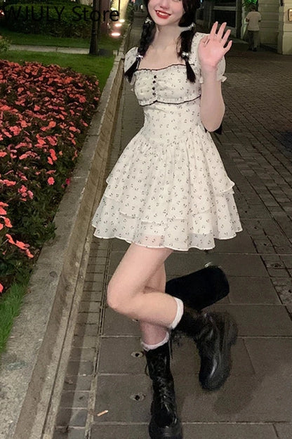 Elegant Floral Mini Dress