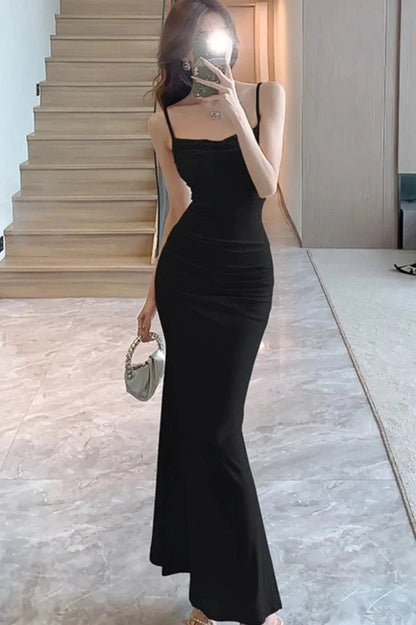 Bodycon Spaghetti Strap Maxi Dress