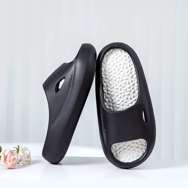 Thick Platform Soft Sole Eva Pillow Slides Home Slippers for Women GOMINGLO