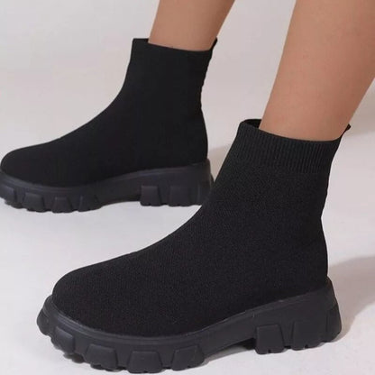 Trendy Women's Lightweight Casual Sock Boots GOMINGLO