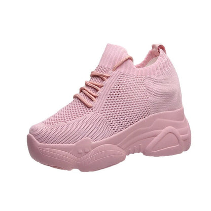 Women's Air Mesh Chunky Knitted Casual Sneakers GOMINGLO