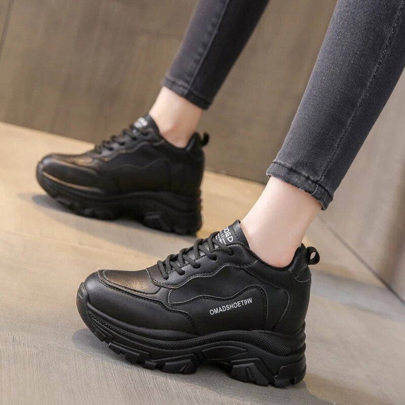Women’s Fashion Chunky Thick Sole Platform Shoes GOMINGLO