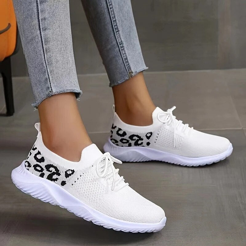 Women's Fashion Lightweight Casual Breathable Knit Sneakers GOMINGLO