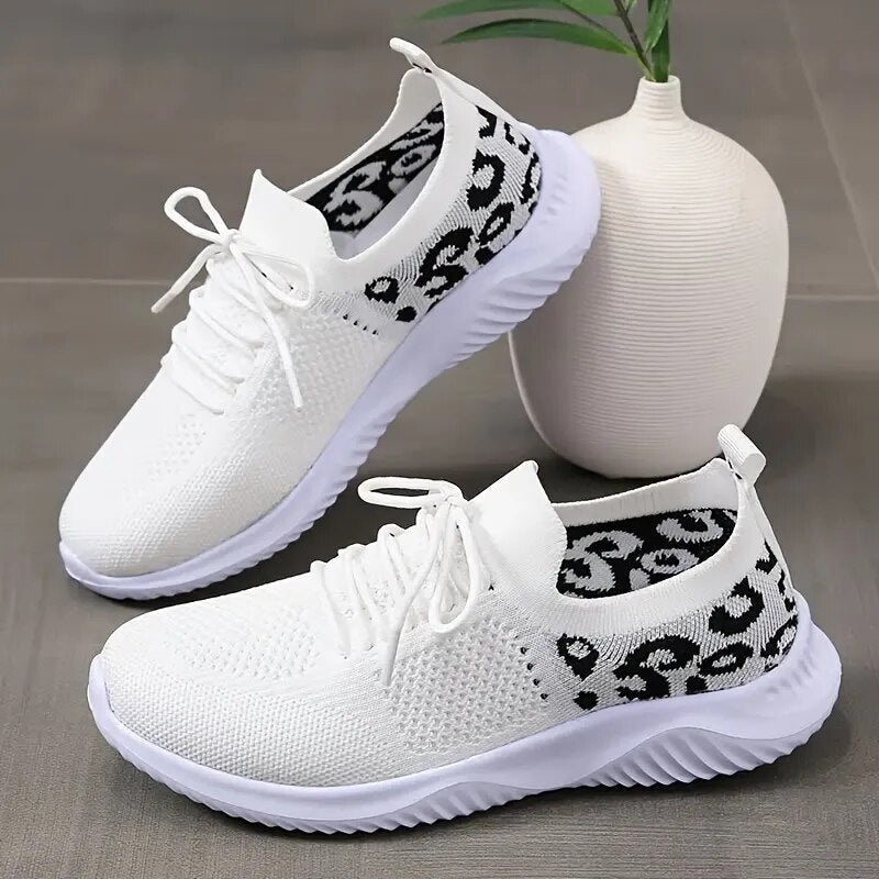 Women's Fashion Lightweight Casual Breathable Knit Sneakers GOMINGLO