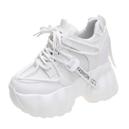 Women's Fashion Thick Sole Chunky Casual Sneakers GOMINGLO