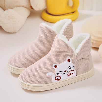 Women's Home Indoor Warm Maternity Shoes Cotton Slippers GOMINGLO