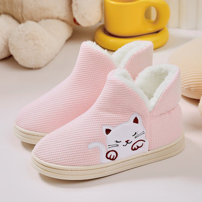 Women's Home Indoor Warm Maternity Shoes Cotton Slippers GOMINGLO