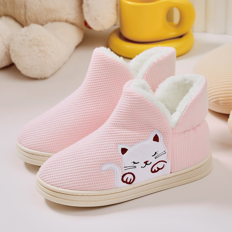 Women's Home Indoor Warm Maternity Shoes Cotton Slippers GOMINGLO