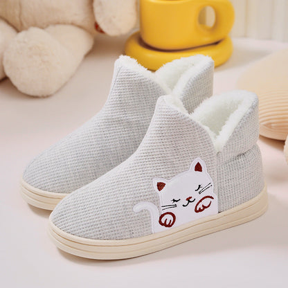 Women's Home Indoor Warm Maternity Shoes Cotton Slippers GOMINGLO