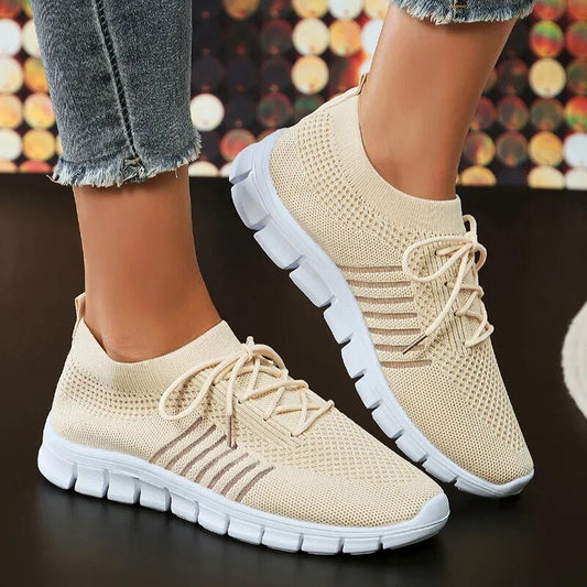 Women's Lightweight Slip-On Soft Sole Breathable Mesh Sneakers GOMINGLO
