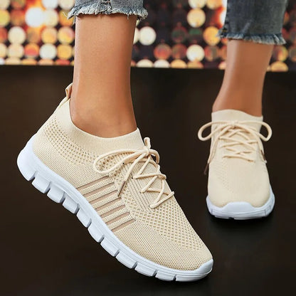 Women's Lightweight Slip-On Soft Sole Breathable Mesh Sneakers GOMINGLO