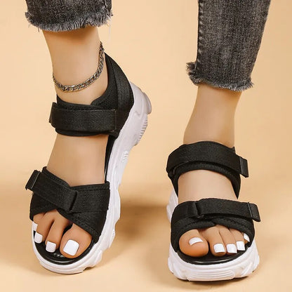 Women's Platform Thick Bottom Comfortable Casual Sandals GOMINGLO