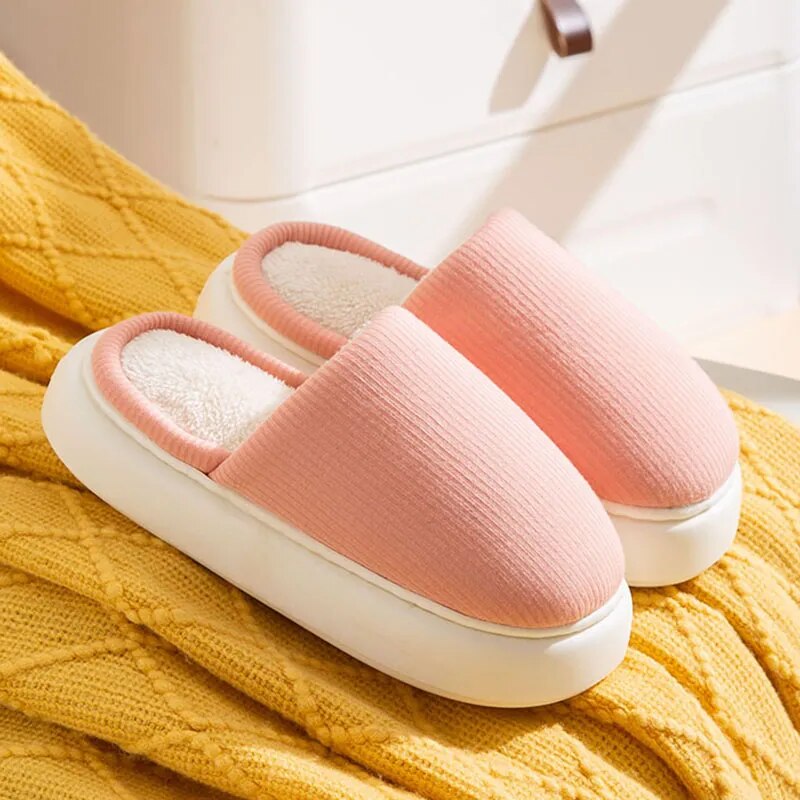 Women's Soft Bottom Warm Thick Sole Cotton Winter Slippers GOMINGLO