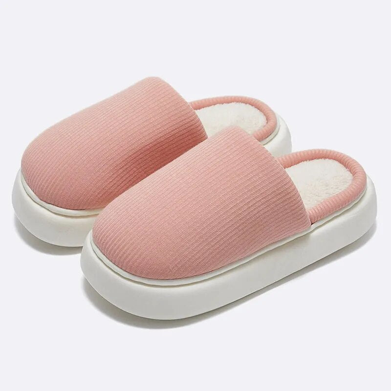 Women's Soft Bottom Warm Thick Sole Cotton Winter Slippers GOMINGLO