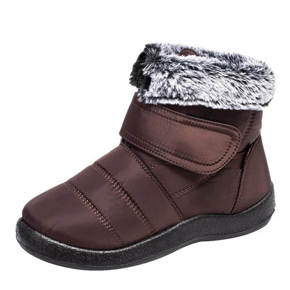 Women's Waterproof Winter Boots Non Slip Thick Plush Snow Boots for Women Warm Cotton Padded Shoes GOMINGLO