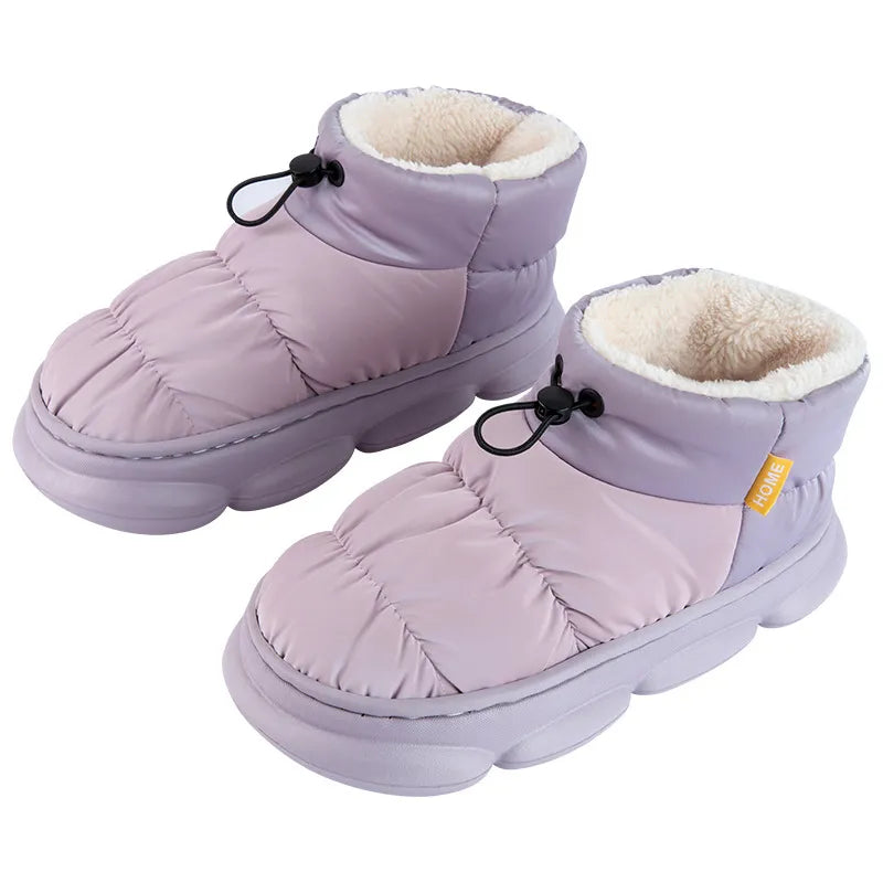 Women's Winter Waterproof Lightweight Warm Plush Ankle Boots GOMINGLO