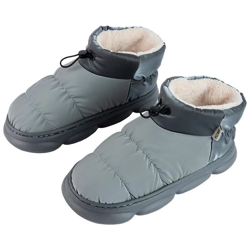 Women's Winter Waterproof Lightweight Warm Plush Ankle Boots GOMINGLO
