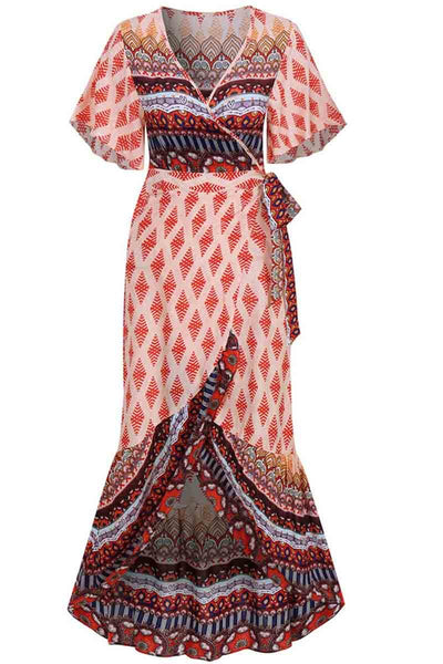 Florcoo Bohemian Printed Midi Dress(3 colors)