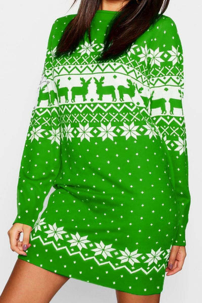 Florcoo 2019 Christmas Winter Dress